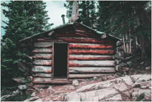 old cabin in the woods