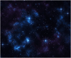dark blue midnight galaxy with stars and nebulas